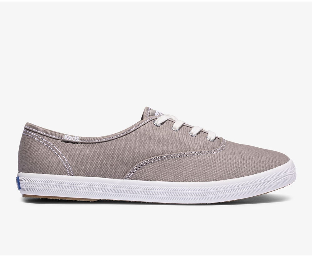 Zapatillas Keds Mujer Gris - Champion Organic Cotton Lona - 385-HYRNLI